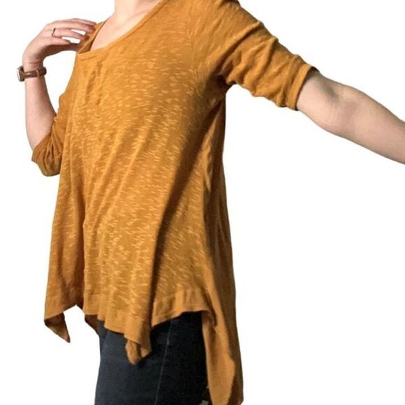 RXB Women Mustard Thermal High Low Top - Picture 2 of 12